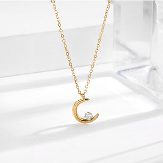 Crescent Star Necklace