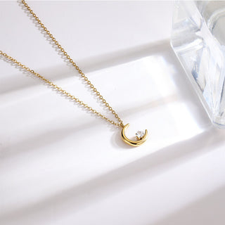 Crescent Star Necklace